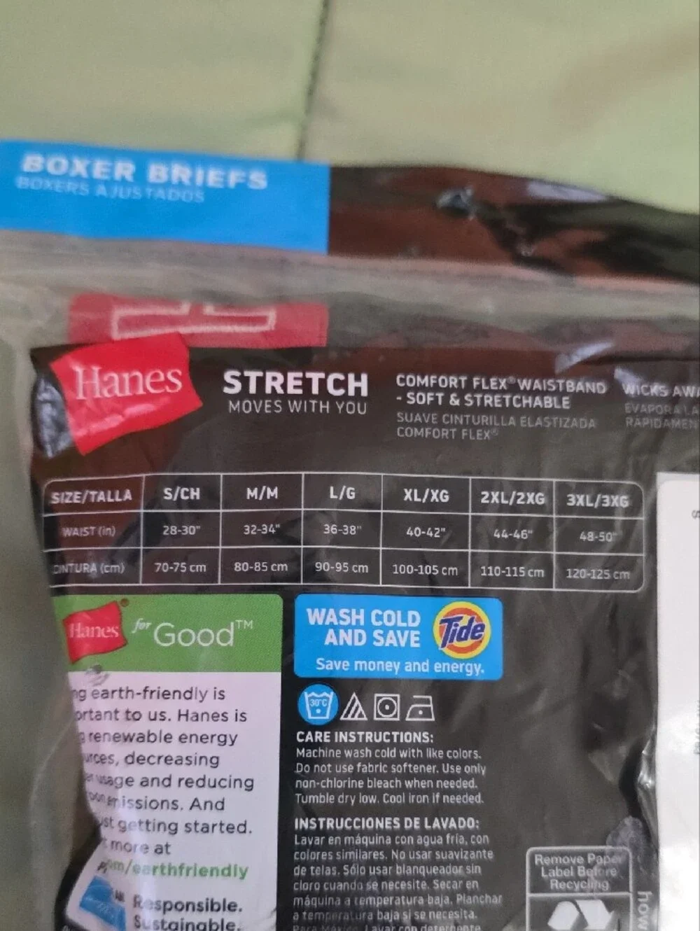 Hanes Men’s Boxer Briefs - Black & Red (2-Pack)